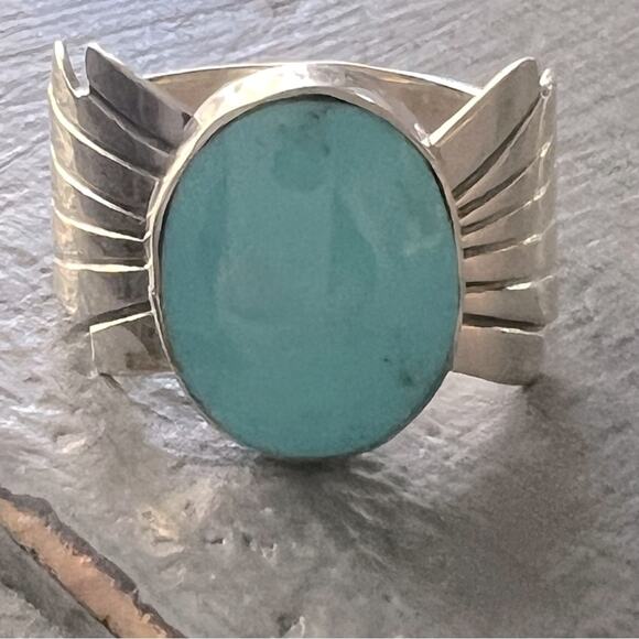 Running Bear Navajo Native 925 Sterling Silver Ring Size 9.5 - Picture 3 of 10